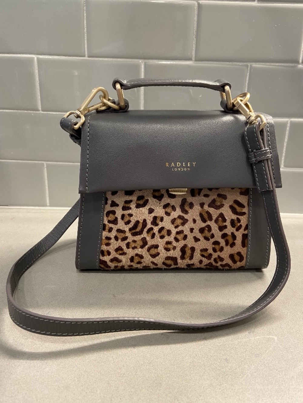 Radley London Leopard Crossbody Handbag